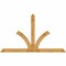 Ekena Millwork Richland Rough Sawn Timber Gable Bracket, Western Red Cedar, 108"W x 63"H x 2"D x 6"F, 14/12 Pitch GBW108X63X0206RIC00RWR - alternate 1